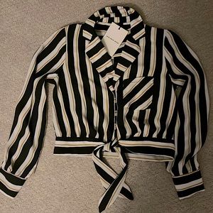 Womens XS striped blouse